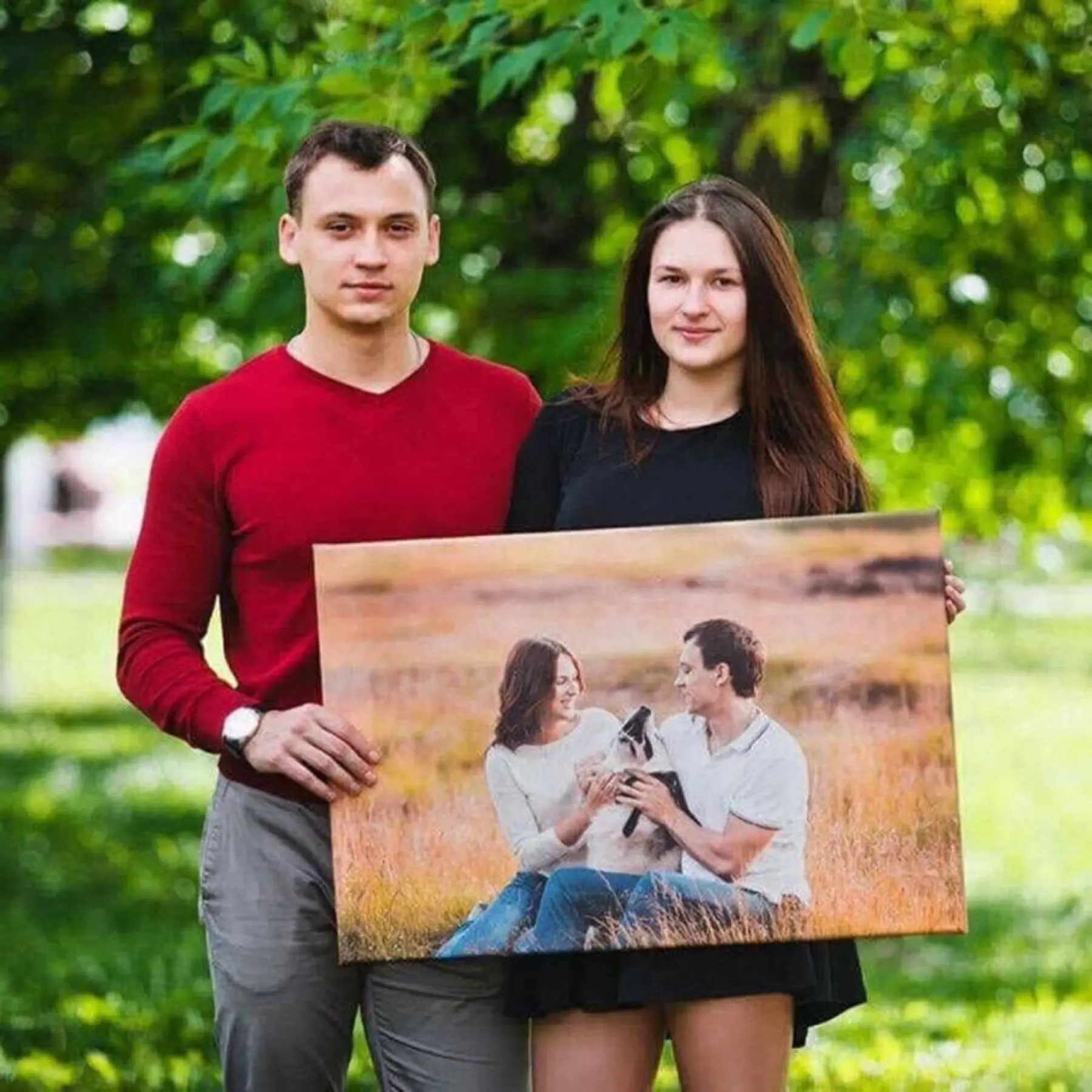 Картина Фотографія, вираз обличчя та зелений s34691