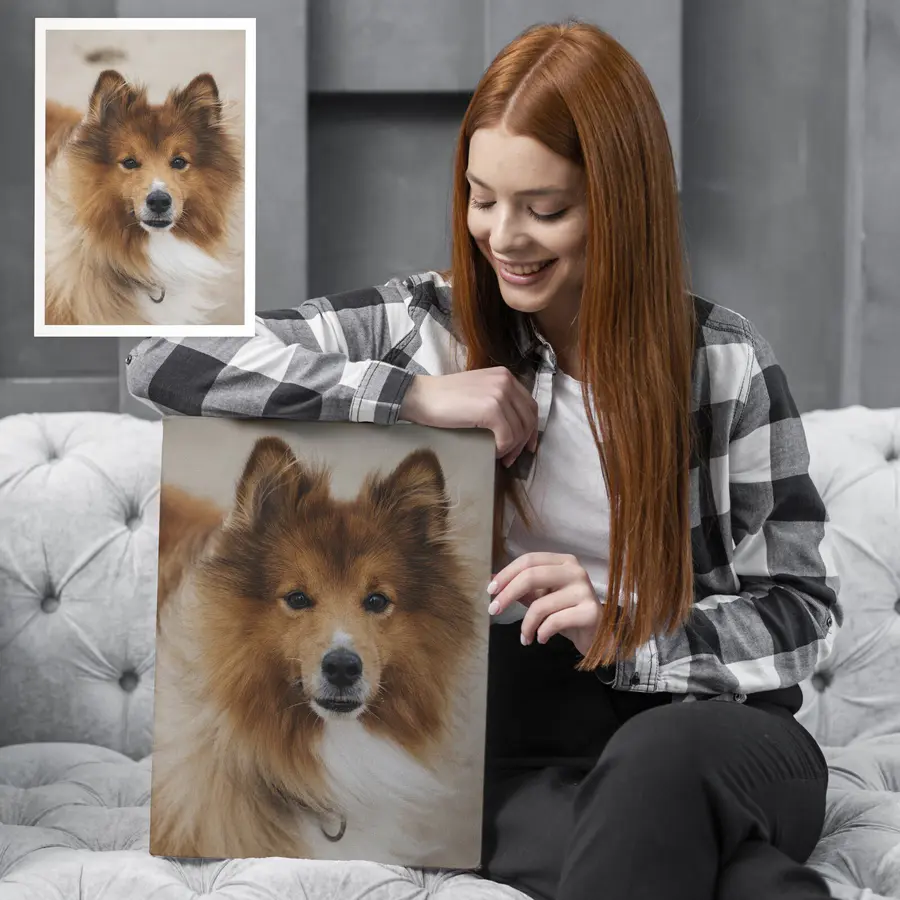 Картина Ваша собака, виготовлена на замовлення за вашим фото s47157