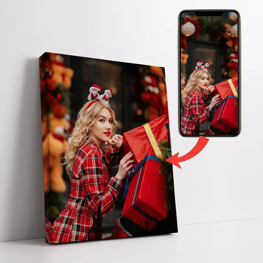 Картина Святкова ілюстрація на основі фотографії для дівчинки s47196