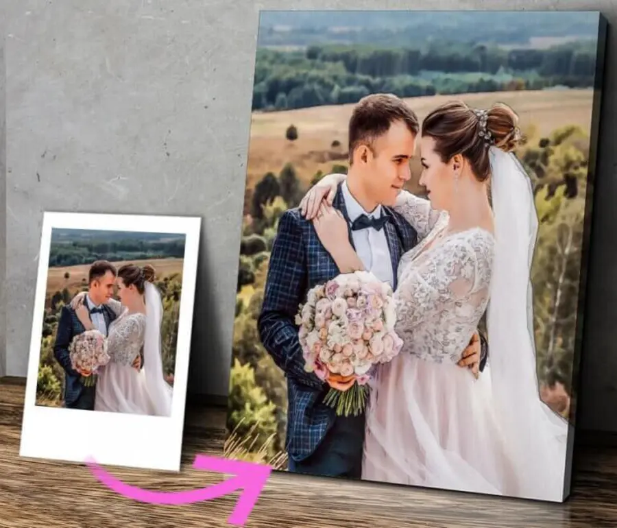 Картина Квітка, посмішка та весільна сукня s15719