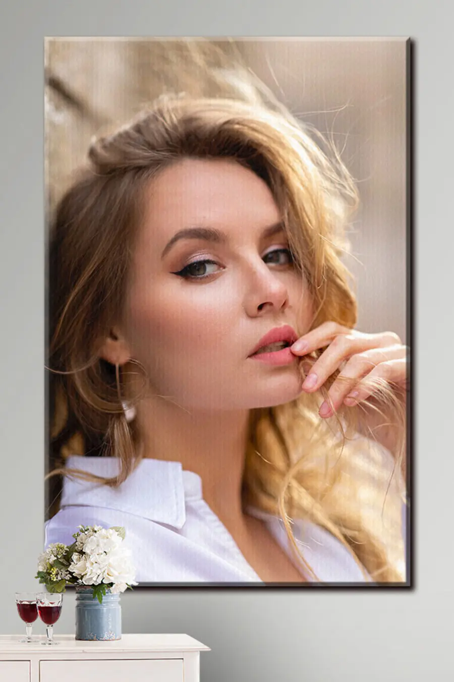 Картина Волосся, щоки та губи s33139