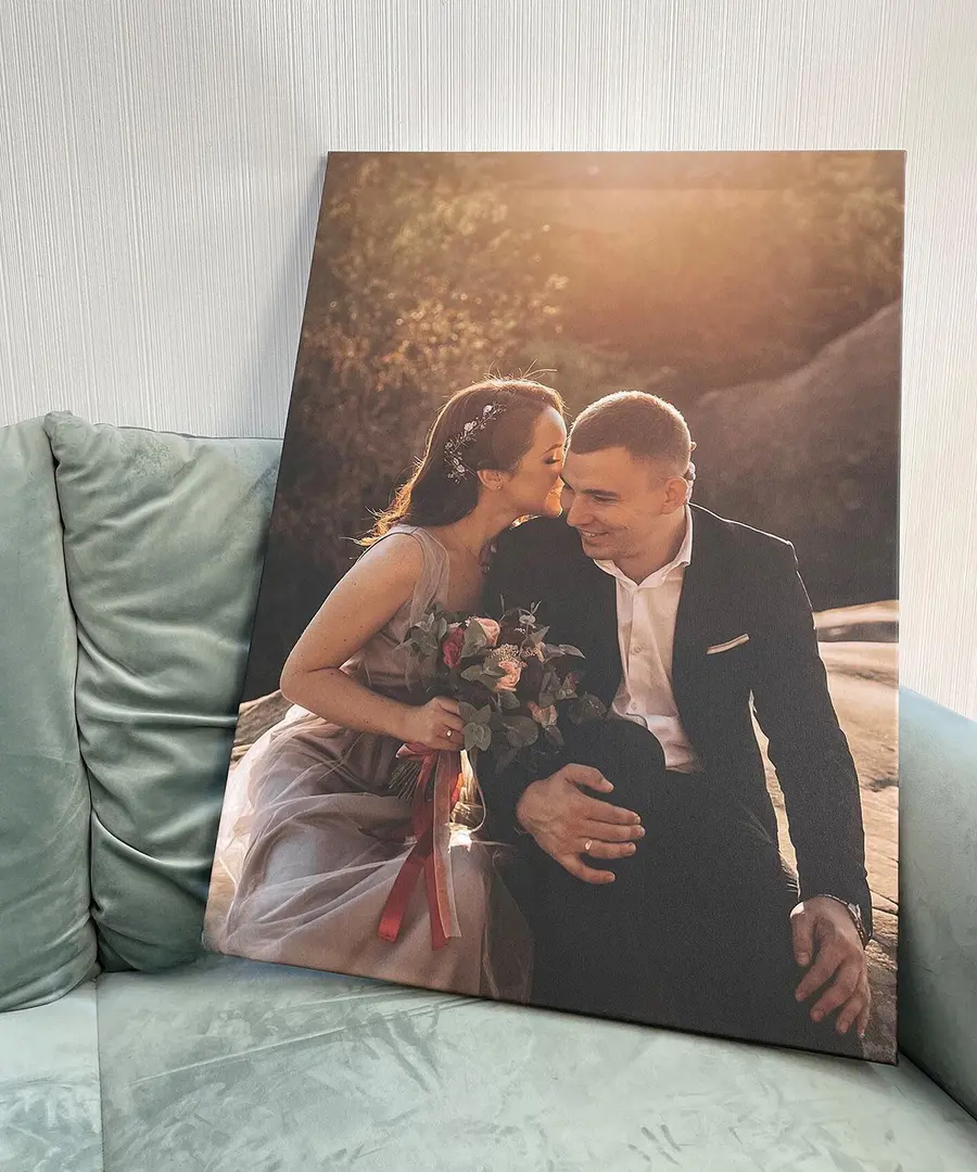 Картина Наречена, весільна сукня та фоторамка s34699